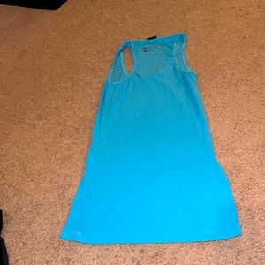 Turquoise splits 59 razor back tank.